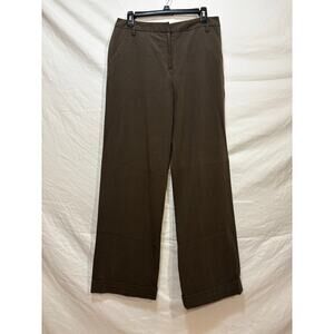 Larry Levine Stretchy Brown Slacks (Size 10)